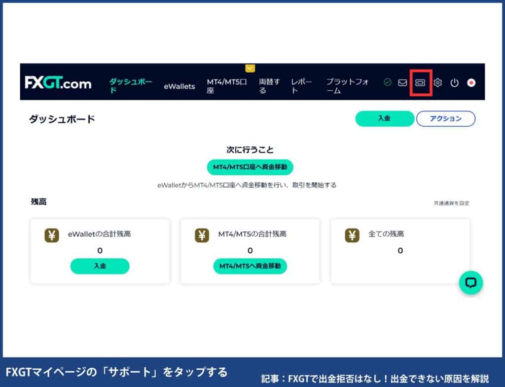 FXGTで出金拒否・出金できない時の対処法
