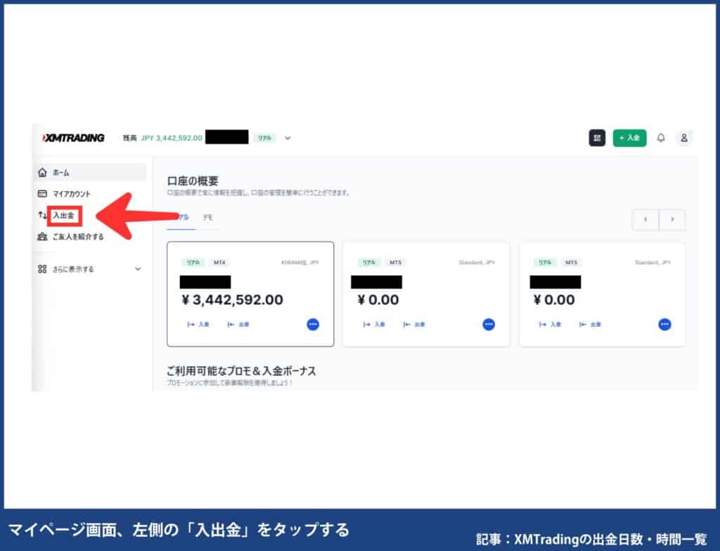 XMTradingの出金日数・時間一覧｜反映が早い出金方法と着金が遅い原因
