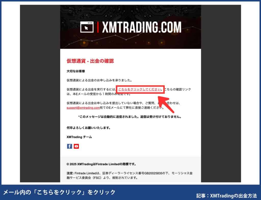 XMから仮想通貨出金する手順