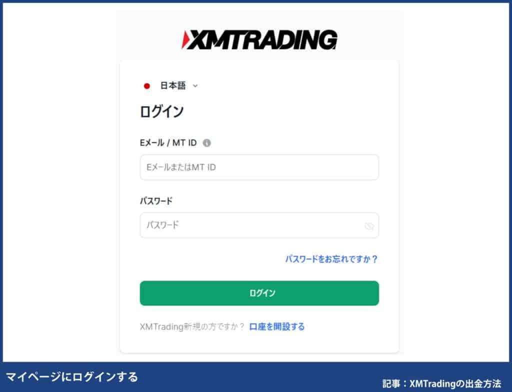 XMから仮想通貨出金する手順