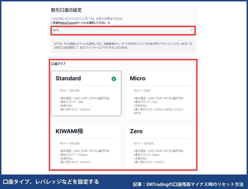 XMTradingの追加口座開設方法