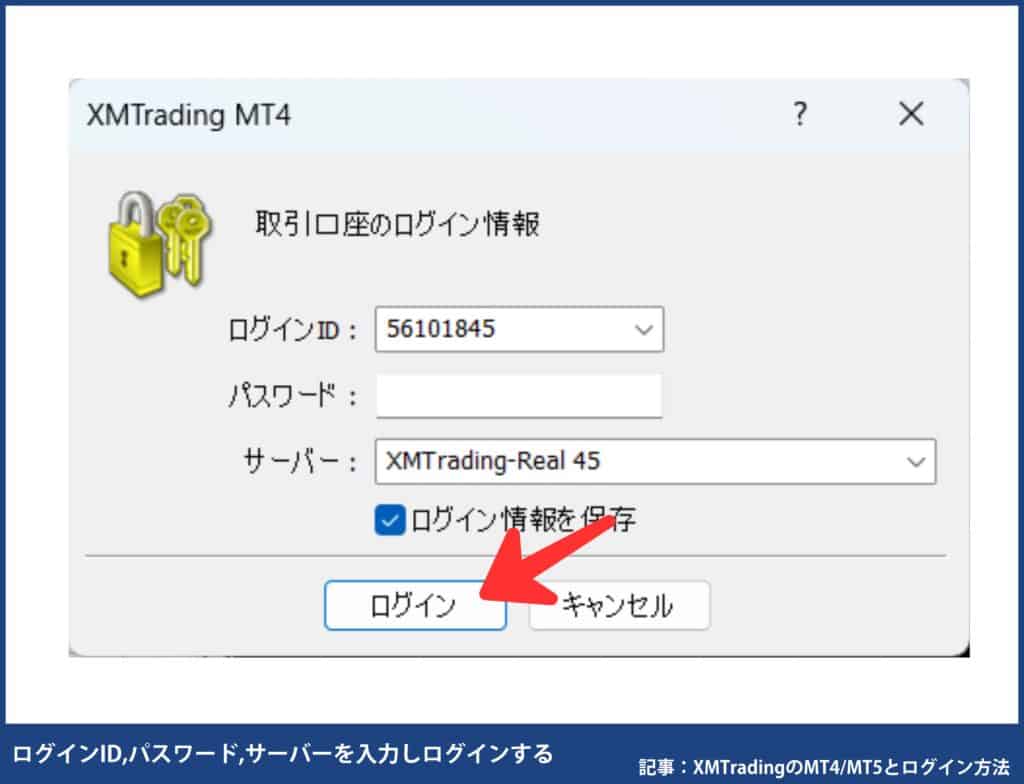 XMのMT4／MT5のログイン方法