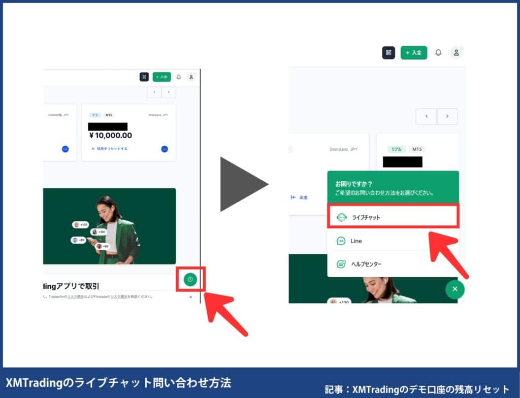 【プロフィール未登録の方】XMTradingのデモ口座リセット方法
