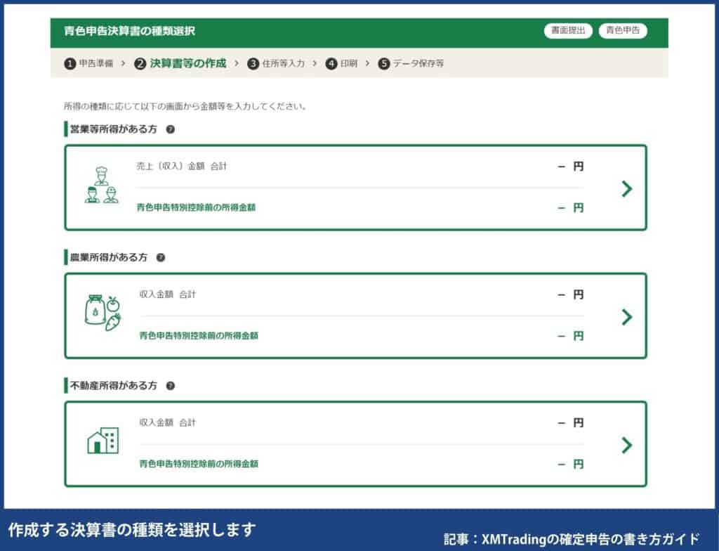 海外FXの確定申告の書き方・e-TaXのやり方