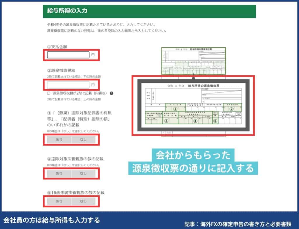 海外FXの確定申告の書き方・e-TaXのやり方
