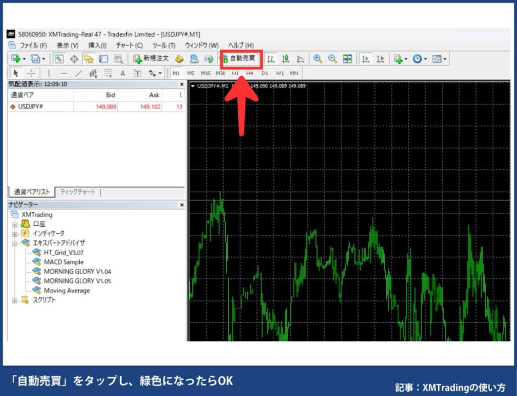 XMの自動売買設定方法