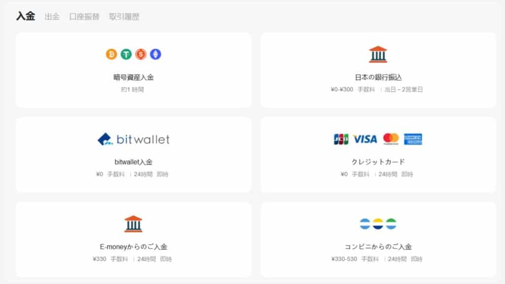 VantageTradingの入金方法