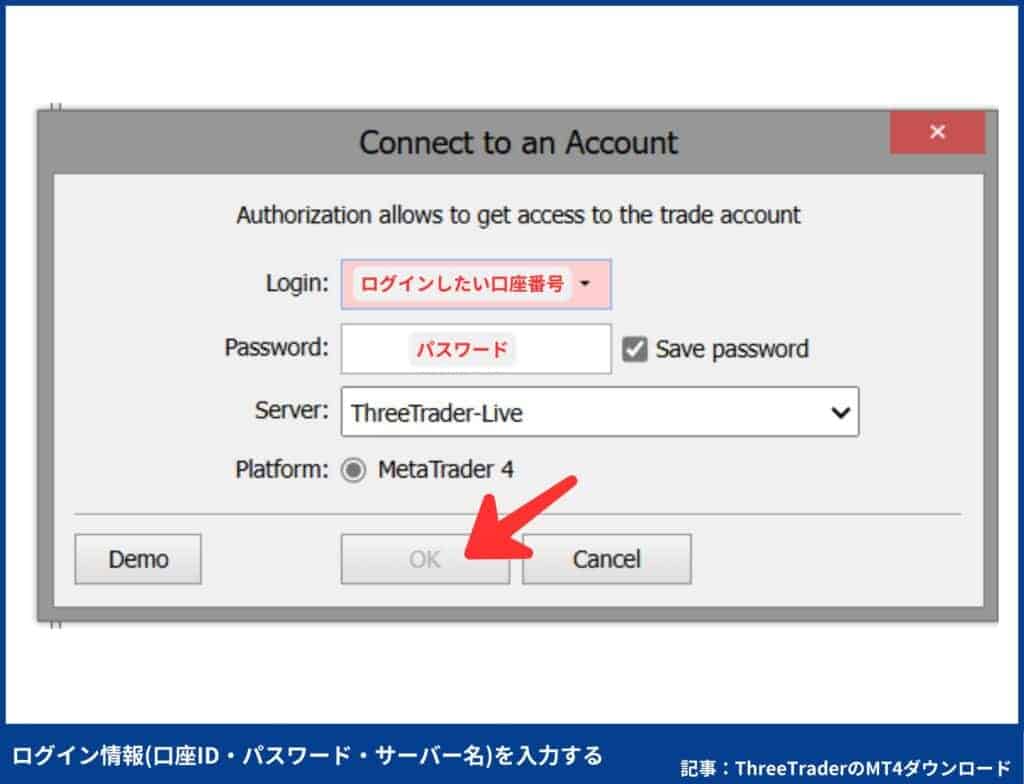ThreeTraderのWebTrader（MT4のみ）アクセス方法