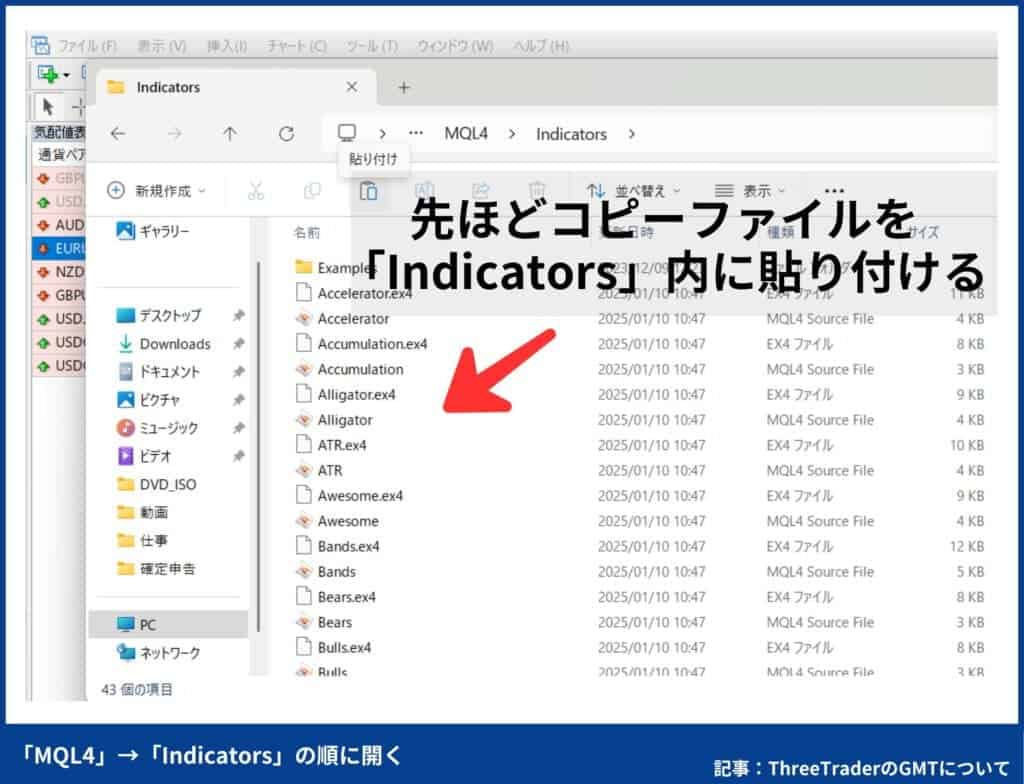ThreeTraderのインジケーターを使用して日本時間を表示する方法