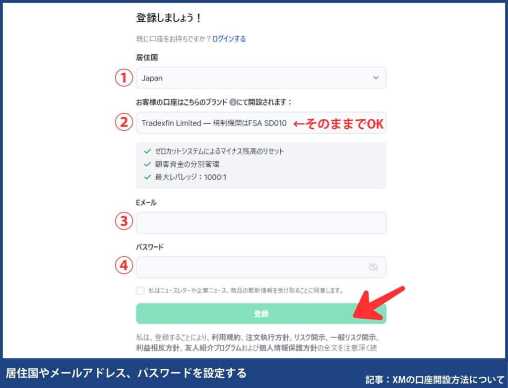 XMTradingの口座開設ボーナス受け取り方