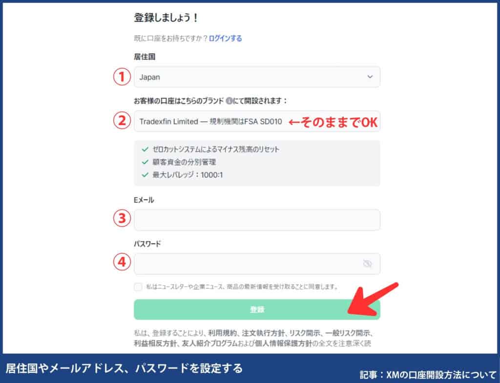XMTradingの口座開設の手順・方法【初心者でも簡単5分】