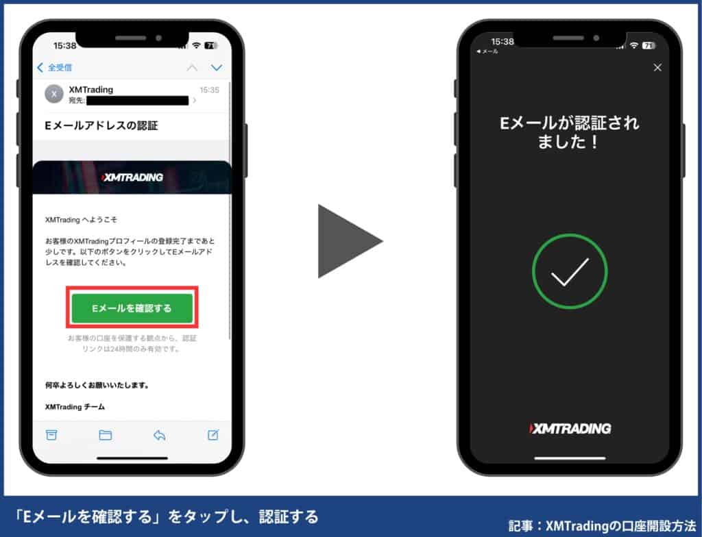 XMアプリの口座開設の手順・方法