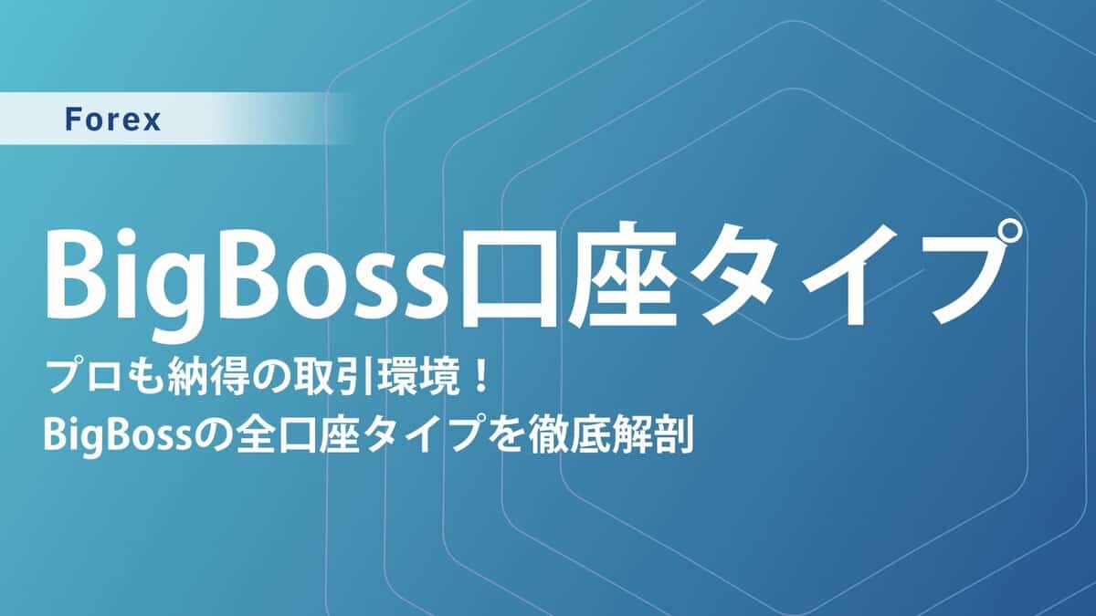 bigboss 口座タイプ｜最適な選び方と比較