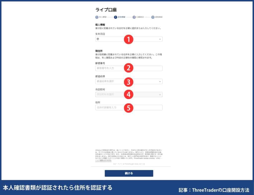 ThreeTraderの口座開設方法｜4ステップを画像付きで解説