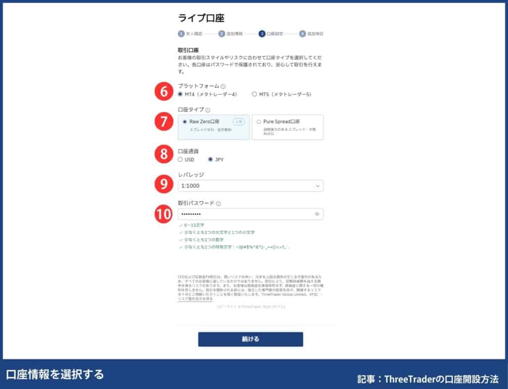 ThreeTraderの口座開設方法｜4ステップを画像付きで解説