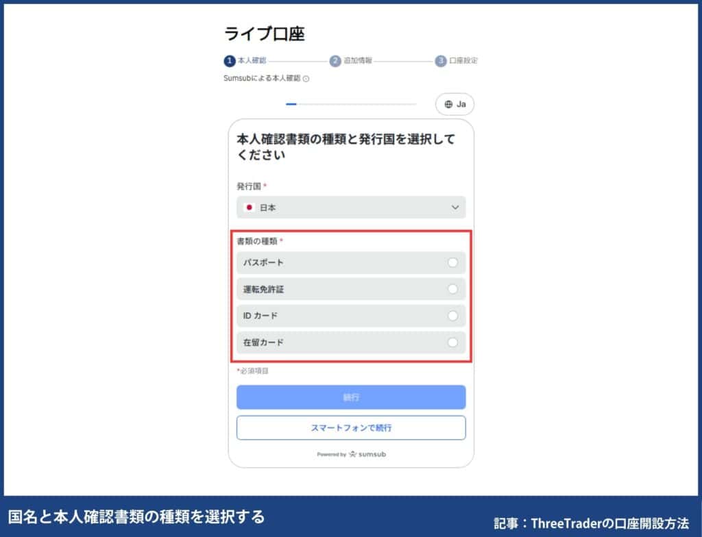 ThreeTraderの口座開設方法｜4ステップを画像付きで解説